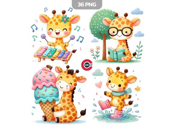 Download Adorable Giraffe Clipart, Cute Giraffe - Cute Collection