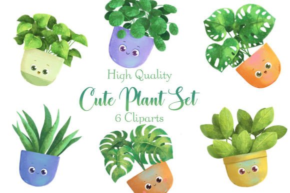 Download Cute Plants Kawaii Style Clipart - Cute Collection