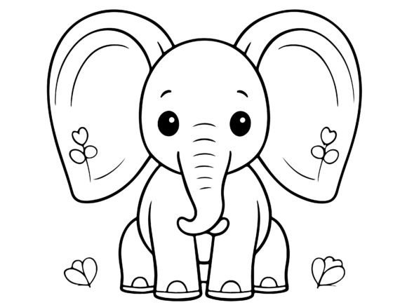 Download A Cute Elephant with a Heart - Cute Collection