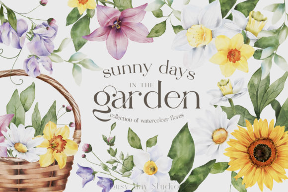 Download Spring Florals Watercolour Daffodils PNG - Watercolour Collection