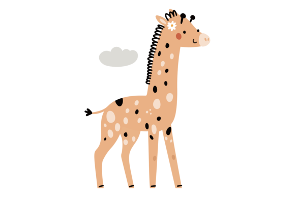 Download Cute Giraffe. Smiling Safari Animal. Afr - Cute Collection