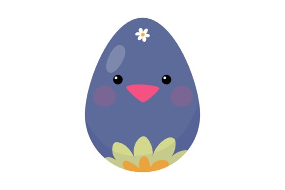 Download Easter Eggs with Cute Flowers Chick - Cute Collection
