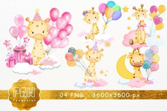 Download Cute Giraffe Watercolor Clipart - Cute Collection