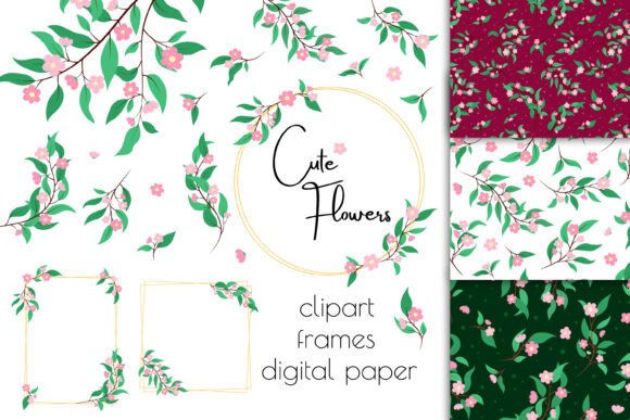Download Cute Flowers PNG Clip Art, Floral Frames - Cute Collection