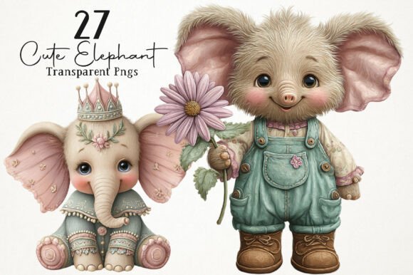 Download Cute Elephant PNG Clipart - Cute Collection
