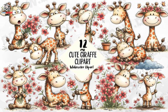 Download Cute Giraffe Clipart PNG - Cute Collection