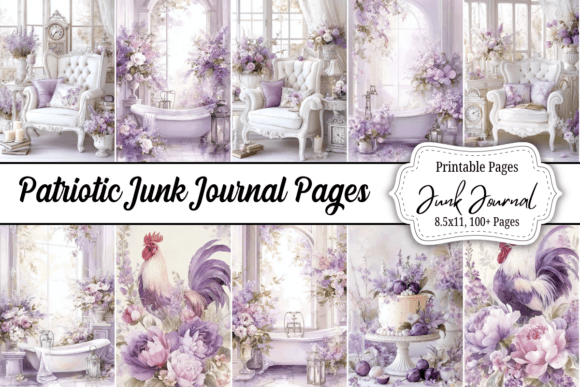 Download 100 Purple Floral Junk Journal PNG - Premium Resources