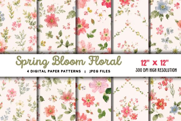 Download Spring Bloom Floral Pattern - Spring bloom Collection