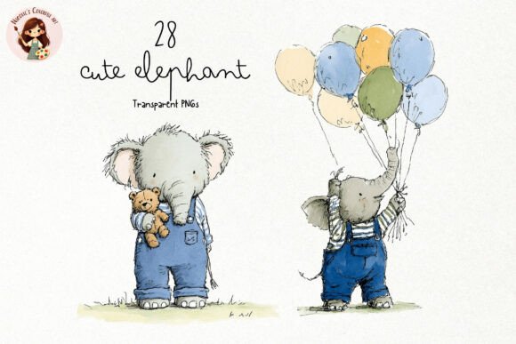 Download Cute Elephant PNG Clipart - Cute Collection