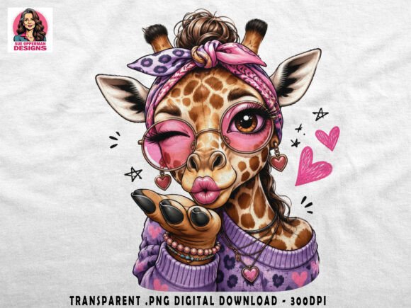 Download Cute Giraffe Kiss | Kawaii PNG - Cute Collection