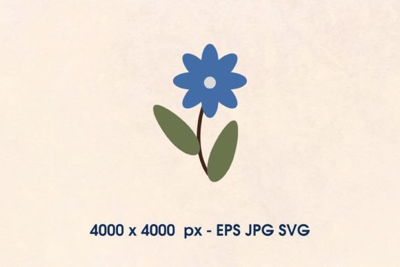 Download Blue Cute Flowers SVG - Cute Collection