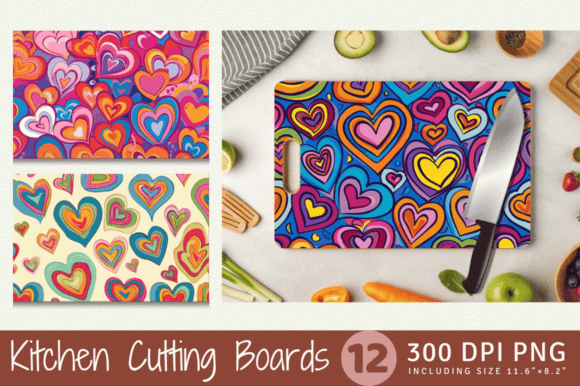 Download Cute Groovy Romantic Hippie Hearts - Cute Collection