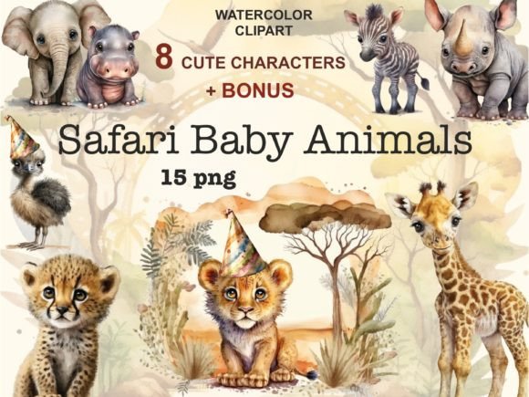 Download Safari Baby Animals, Cute Animal Clipart - Cute Collection