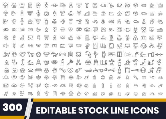 Download Outline Icon Collection 300 Icons - Icons Collection