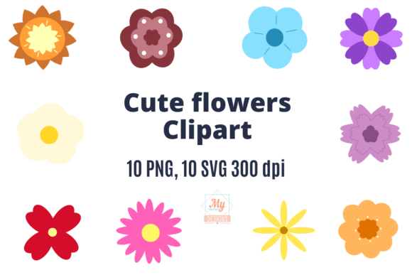Download Cute Flowers Clipart Svg Png - Cute Collection